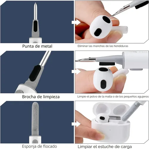 Vista 6 de Beats Studio Buds/Studio Buds+ Funda Protectora 2021/2023 para Hombres Clip de Bloqueo con Kit de Limpieza, GARTOO Beat Studio Bud Plus Funda