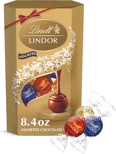 Vista 71 de Lindt Lindor - Trufas de chocolate extra oscuro 60 %, caramelo de chocolate negro con centro de trufa suave y derretida, ideal para regalar, 5.1