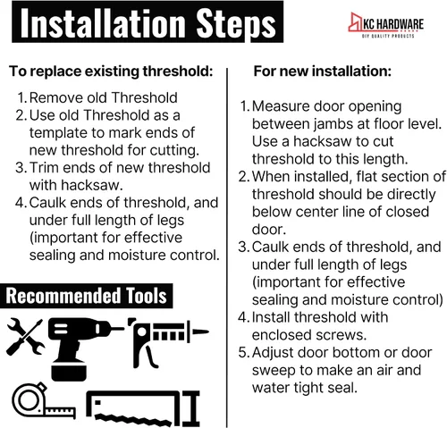 Vista 5 de Aluminum Threshold 4" Wide 1/2" High (32 Inch Length)