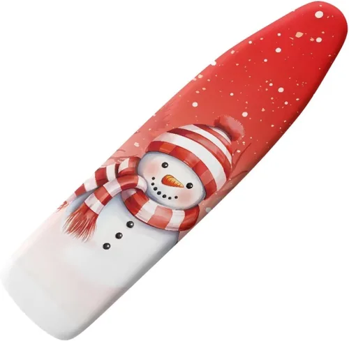 Vista 8 de Gomyblomy Cubierta antipolvo para tabla de planchar para árbol de Navidad, cubierta de tabla de planchar de Navidad con cierre de gancho y bucle