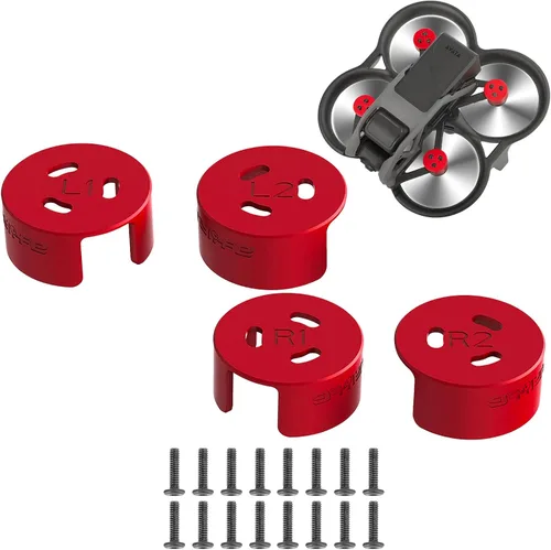 Vista 9 de Avata - Tapa protectora de aluminio para DJI Avata FPV, accesorios de dron a prueba de polvo, impermeable, juego de 4 piezas