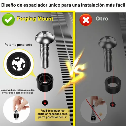 Vista 9 de FORGING MOUNT - Soporte de pared para TV de esquina de brazo largo