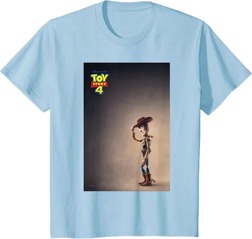 Vista 7 de Disney Pixar Toy Story 4 - Camiseta gráfica con póster de película Baby Blue