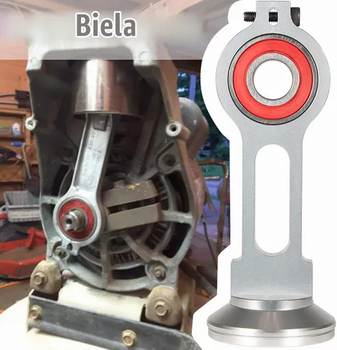 Vista 2 de Kit de varillas de conexión de pistón de compresor KK-4835 Kit de reemplazo de varilla de conexión con rodamiento de pistón para bomba de compresor
