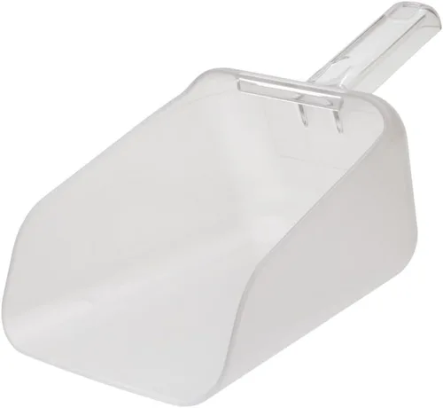 Vista 2 de Rubbermaid Commercial FG9F7600CLR - Cuchara con contorno alto para ingredientes pequeños, 64 onzas, transparente, Blanco, 1