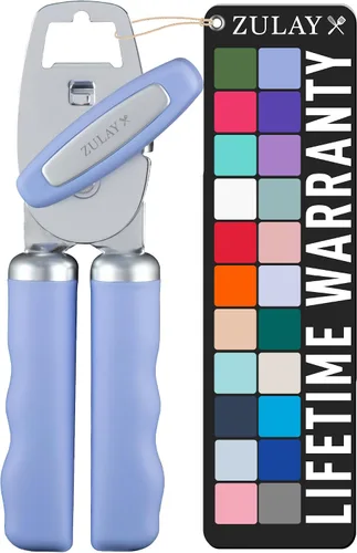 Vista 16 de Zulay Kitchen Abrelatas manual de acero inoxidable resistente con abridor de botellas, abrelatas manual a prueba de óxido con perilla giratoria