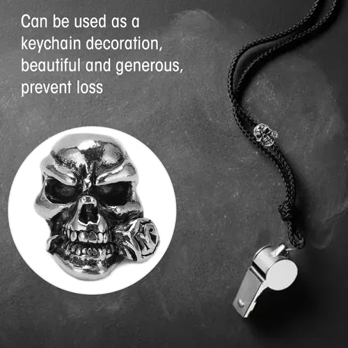 Vista 6 de plplaaoo Cuentas de calavera de aleación de 0.2 pulgadas, 10 cuentas de calavera, cuentas de paracaídas, cuentas de calavera para hacer joyas