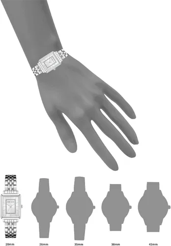 Vista 4 de Anne Klein Reloj de pulsera acentuado con purpurina para mujer