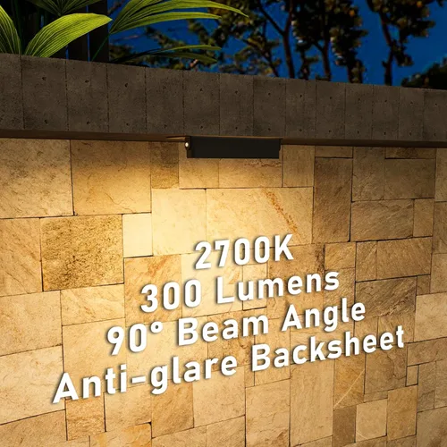Vista 2 de Teekuv Paquete de 10 luces de pared de contención de 4 pulgadas, iluminación LED de 3 W, IP65, impermeable, 12 V CA/CC, bajo voltaje