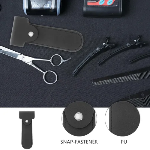 Vista 3 de Didiseaon Funda protectora manual para afeitadora de viaje, resistente piel sintética, compacta y segura