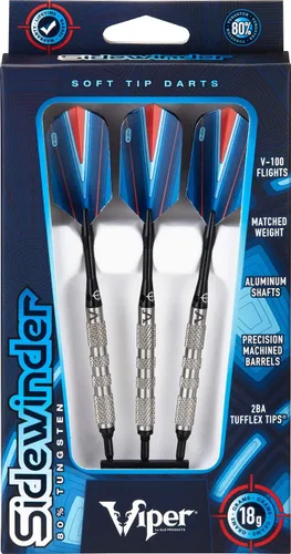 Vista 10 de Viper Sidewinder 80% tungsteno Dardos de punta suave, 18 gramos