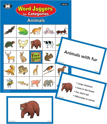 Vista 5 de Super Duper Publications Word Joggers® para Categorías Juego de Bingo Recurso educativo para Niños