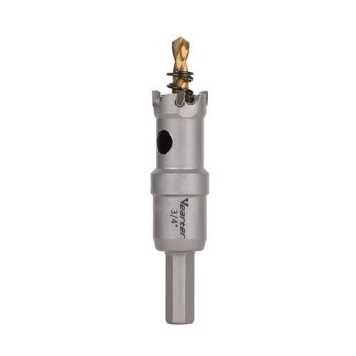 Vista 56 de Sierra perforadora de carburo de 1-1/2 pulgadas (1.496 in) para metal duro, cortador de agujeros con punta de carburo de tungsteno con broca piloto