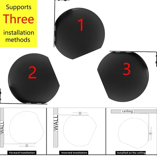 Vista 4 de Soporte de pared para nuevo estudio 2025, el diseño sin taladro conserva la integridad de la pared (negro)