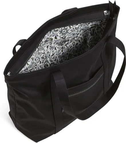 Vista 3 de Vera Bradley Bolso tote Vera de algodón para mujer borgoña