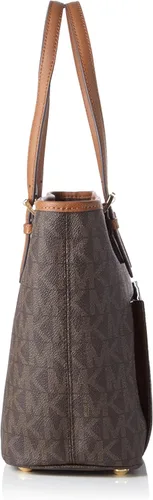 Vista 3 de Michael Kors MK Bolsa de hombro insignia, M, Marrón
