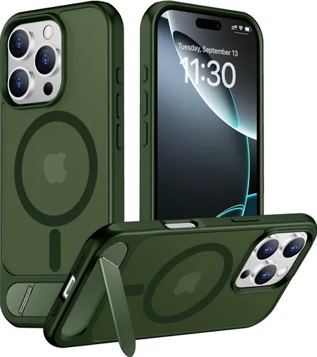 Vista 94 de Funda para iPhone 11 con compatibilidad magnética, [Soporte invisible incorporado][Compatible con MagSafe]