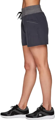 Vista 4 de RBX Active - Shorts deportivo con bolsillos para mujer