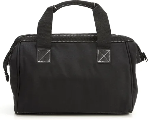 Vista 2 de Dickies Bolsa de trabajo de lona duradera de 12 pulgadas para pintores, carpinteros y constructores, cremallera resistente, asas reforzadas