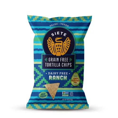 Vista 11 de Siete Chips de tortilla sin granos, sin gluten, aprobados por Whole30, paleo, vegano, sin OMG, chips de inmersión, 5 onzas (paquete de 3)