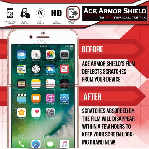 Vista 7 de Protector de pantalla Ace Armor Shield (6 unidades) Premium HD impermeable compatible con Apple Watch Series 6 de 1.575 pulgadas (1.575 in)