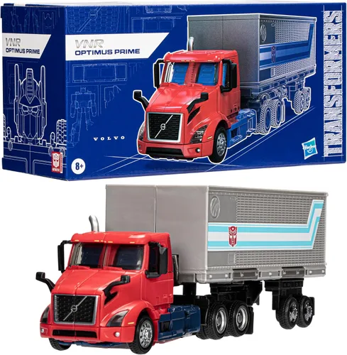 Vista 3 de Hasbro Transformers Generations Leader Class Figurine Volvo VNR 300 Optimus Prime 7.1 in