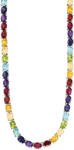 Vista 2 de Ross-Simons Collar de tenis con piedras preciosas en plata de ley, Gema, multi