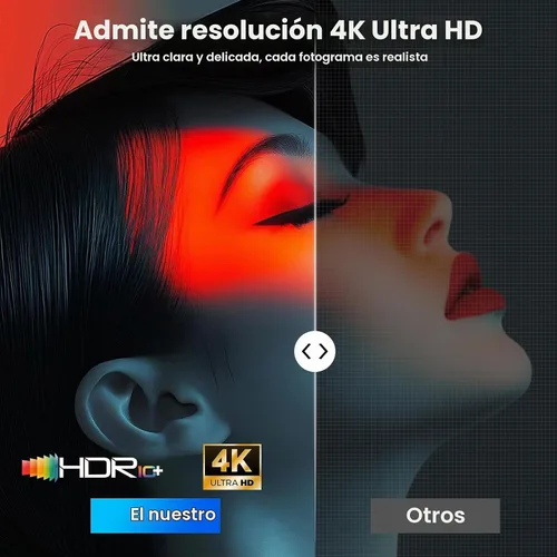Vista 8 de Proyector 4K Google TV, 1500 lúmenes ANSI, enfoque automático 6D y Keystone, altavoces de 20 W, Wifi y proyector Bluetooth para iPhone/Android