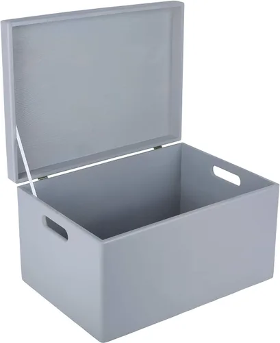 Vista 37 de Creative Deco Caja de almacenamiento grande de madera con tapa con bisagras 11.8 x 7.87 x 5.51 pulgadas (+-0.5) Caja de regalo sin acabar, lisa