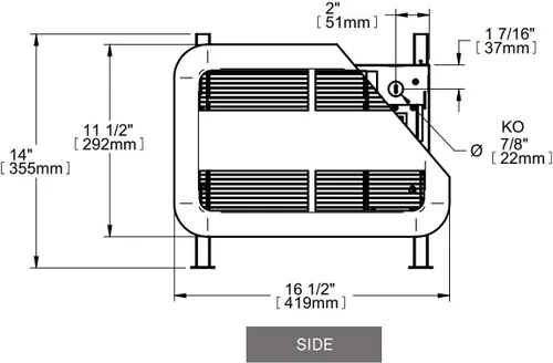 Vista 5 de ASK1501W Calentador de techo 1500W 120V
