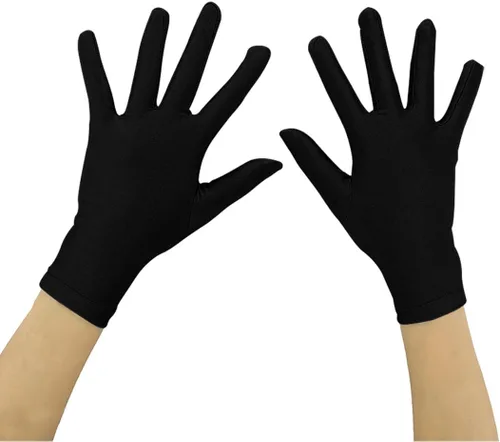 Vista 17 de Ensnovo Guantes de disfraz de dedo completo de elastano para niñas de 5 a 18 años