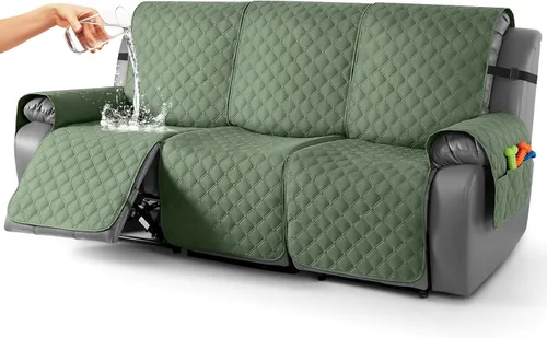 Vista 61 de TAOCOCO Fundas reclinables 100% impermeables, con correas para las piernas, funda de sofá reclinable reversible para silla reclinable, protector