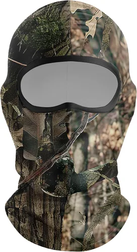 Vista 9 de Pasamontañas con camuflaje transpirable para hombres, ideal para caza, senderismo, ciclismo, motocicleta