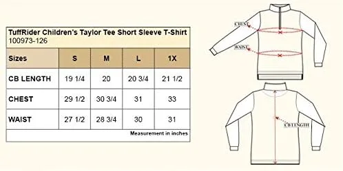 Vista 5 de TuffRider Camiseta de manga corta Taylor para niños