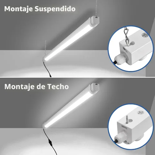 Vista 3 de hykolity Luz solar para tienda con sensor de movimiento, 3 pies 17 W (100 W equivalente) Luz LED integrada IP65 impermeable con sensor
