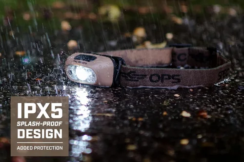 Vista 5 de Spec Ops Tools - Linterna frontal LED recargable para construcción y uso en el lugar de trabajo, diadema impermeable y ajustable con 5 modos de luz