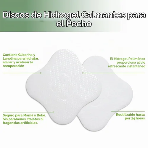 Vista 4 de haakaa Almohadillas de hidrogel con lanolina, alivio refrescante