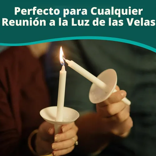 Vista 6 de Portavelas de plástico reutilizables para candelabros, 50 unidades, protector para vigilias de iglesia, conmemorativo, congregacional y velas