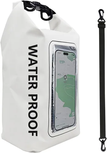 Vista 11 de Bolsa impermeable 2 en 1 para acampar al aire libre, playa, bolsa a prueba de arena, mochila impermeable para teléfono celular, accesorios