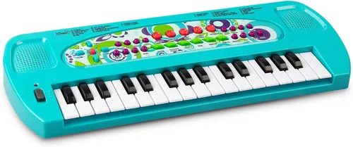 Vista 7 de Raimy Mini Teclado Piano para Niños, 32 Teclas Piano Portátil Aprendizaje Temprano Educativo Teclado de Música Electrónico Instrumento Juguetes