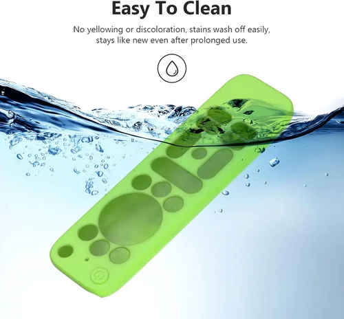 Vista 7 de Funda para Onn Google TV 4K Pro Remote Control 2025, funda de protección completa con cordón, funda de silicona suave para control remoto Onn Google