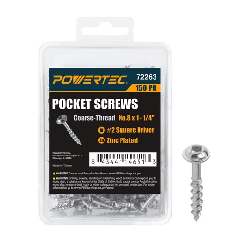Vista 16 de POWERTEC 71933-P2 Broca de taladro de bolsillo con vástago hexagonal de 1/4 pulgadas, broca de repuesto con collar de tope de profundidad