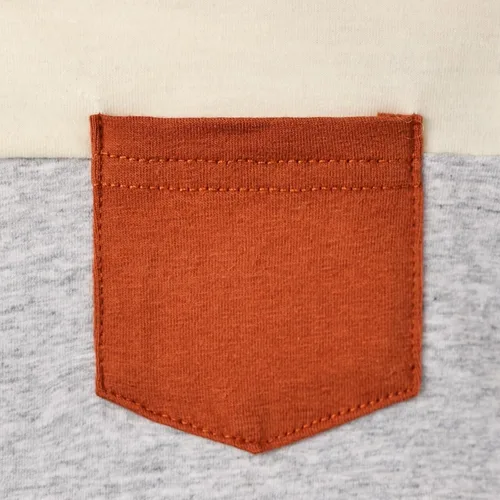 Vista 5 de Ropa de otoño e invierno para bebé, trajes de niño pequeño, sudadera de manga larga, sudadera de retazos y pantalones, 2 piezas, 12 meses a 5 años