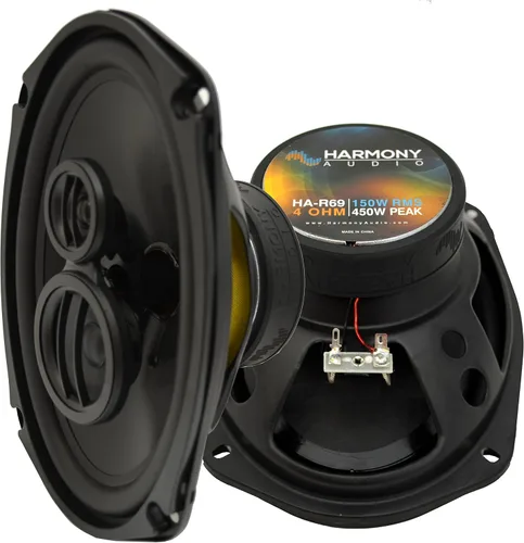 Vista 4 de Harmony Audio HA-R69 Compatible con Dodge Ram Truck 1500 1994-2001 Car Stereo Rhythm Series 6x9 Reemplazo de altavoces 450W y arnés de repuesto