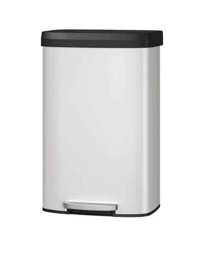Vista 18 de Garvee Basurero de metal de 13 galones / 50 L con tapa, bote de basura grande para cocina, cubo de basura de metal a prueba de óxido con pedal