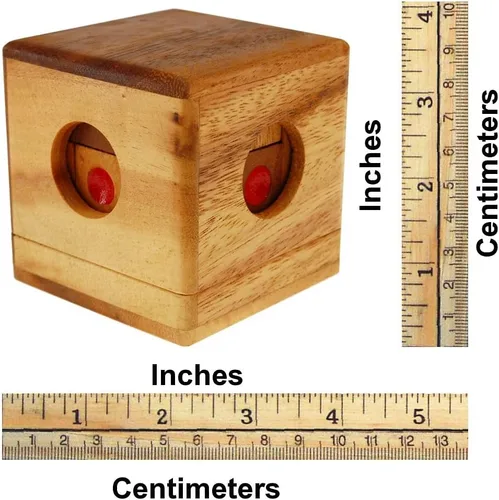 Vista 2 de Cubo de dados - Rompecabezas de madera 3D