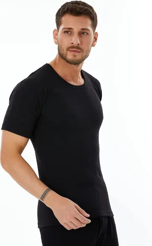 Vista 3 de Merino Wool Undershirt for Men 185 Lightweight Base Layer Men's Crewneck T-Shirt, 100% Merino Wool