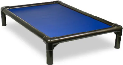 Vista 17 de Kuranda Cama elevada para mascotas a prueba de masticación - PVC almendra - 25" x 18" - Cordura Nylon - Borgoña