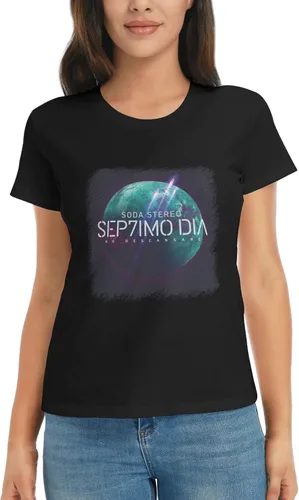 Vista 6 de Soda Stereo Sep7imo Dia - Camiseta de verano para mujer, camiseta casual de manga corta