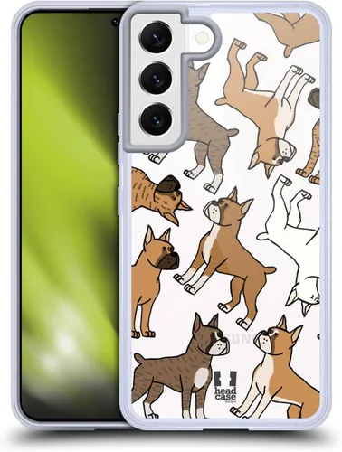 Vista 16 de Head Case Designs Funda de gel con 3 patrones de raza de perro de pastor australiano [protección de grado militar] compatible con Samsung Galaxy S22